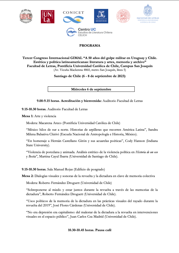 Congreso Internacional A A Os Del Golpe Militar Centro De Estudios